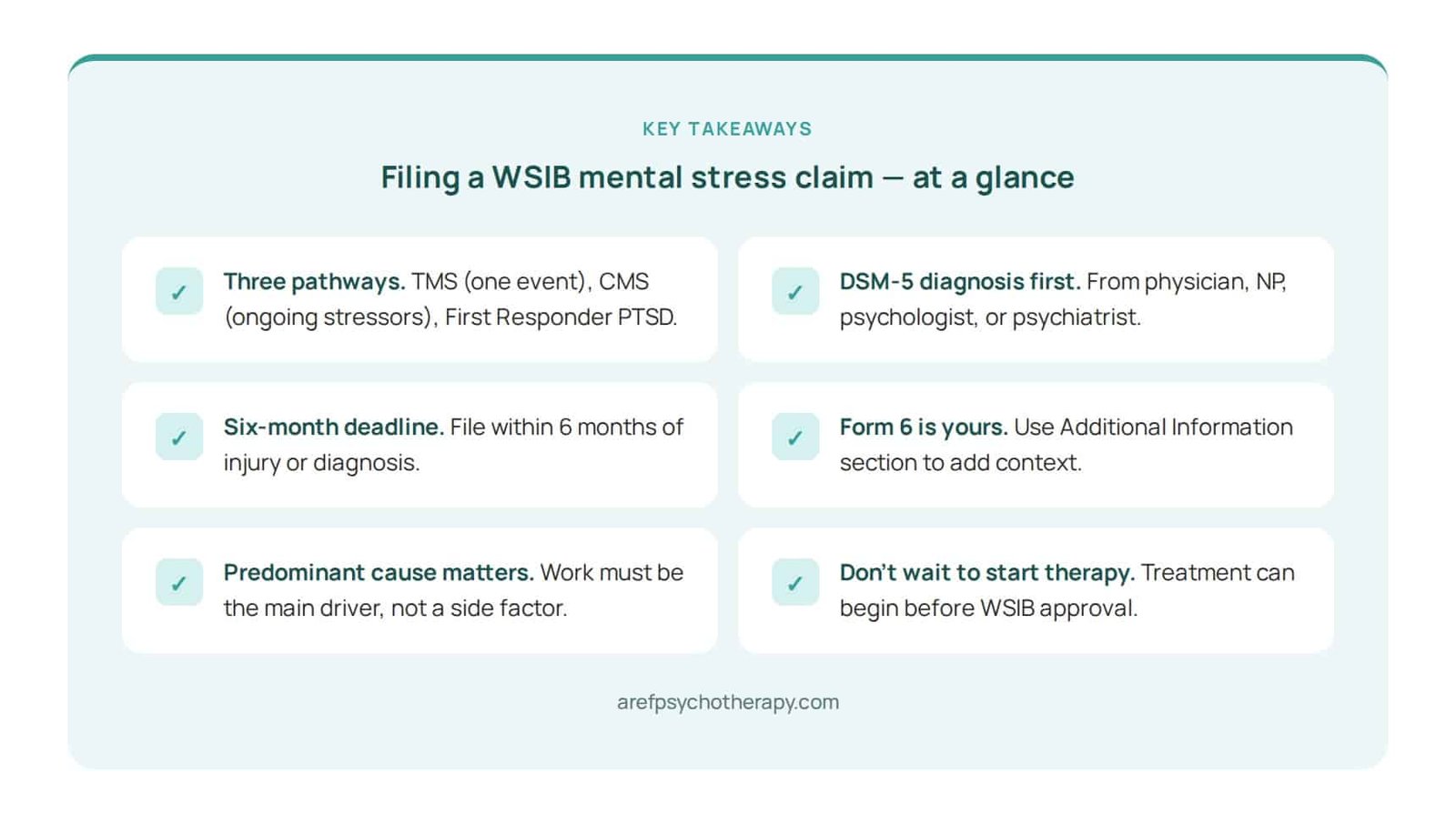 Key takeaways about filing a WSIB mental stress claim in Ontario