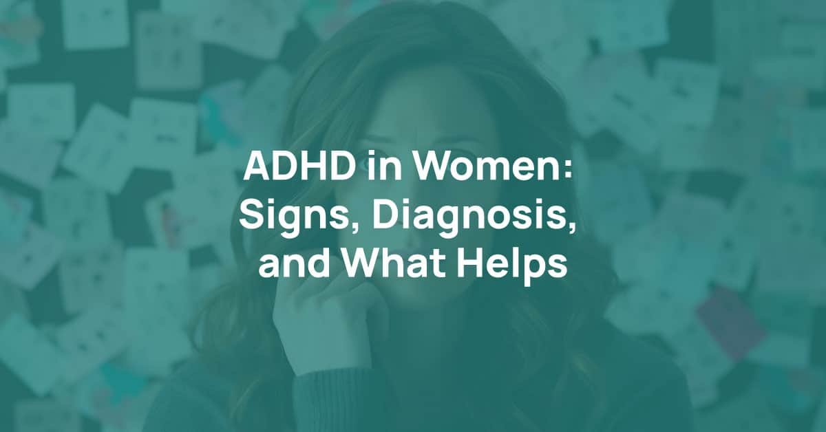 Adult woman in soft natural light reflecting on ADHD signs and late diagnosis in adult women across Canada