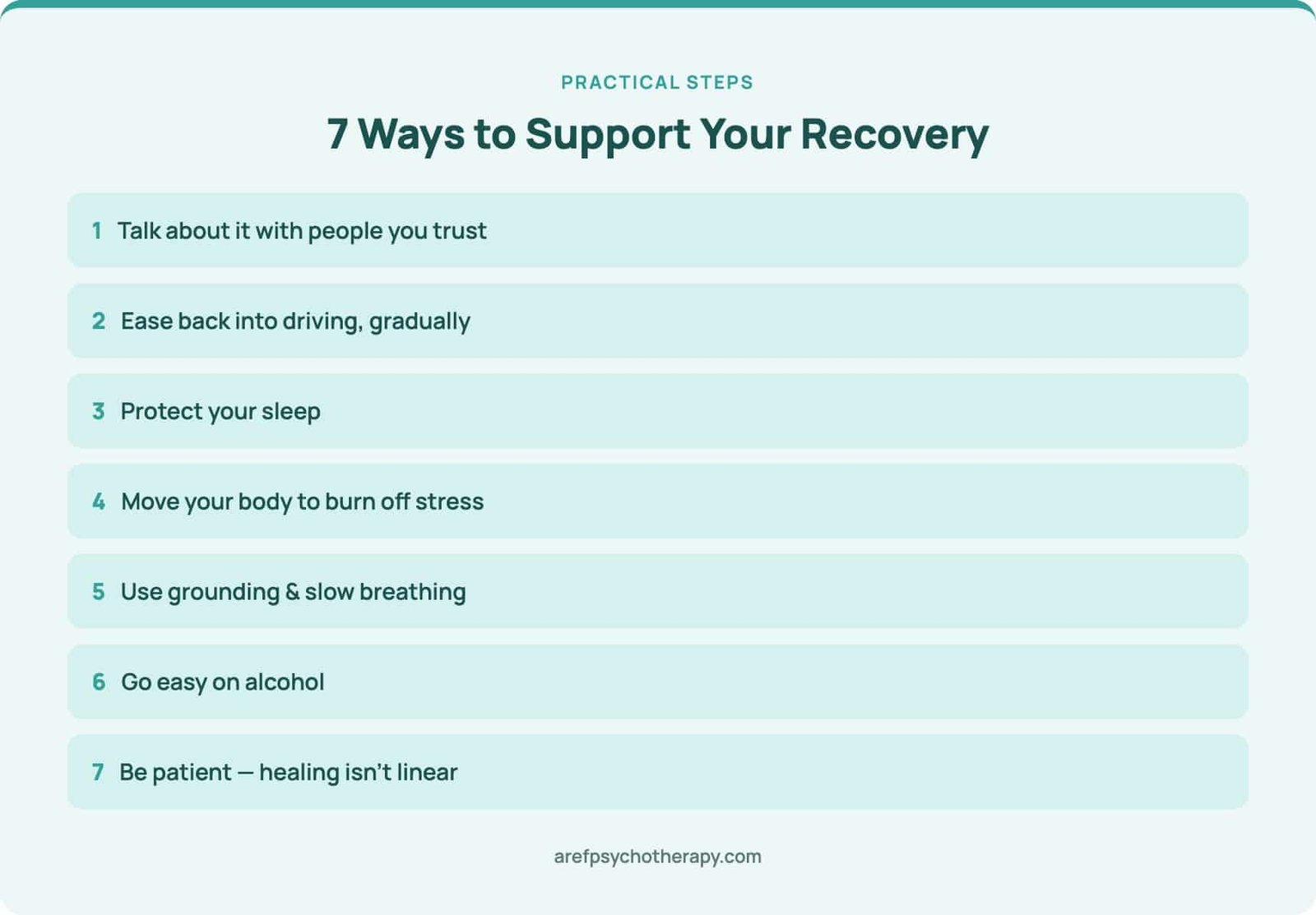 7 ways to mentally recover after a car accident